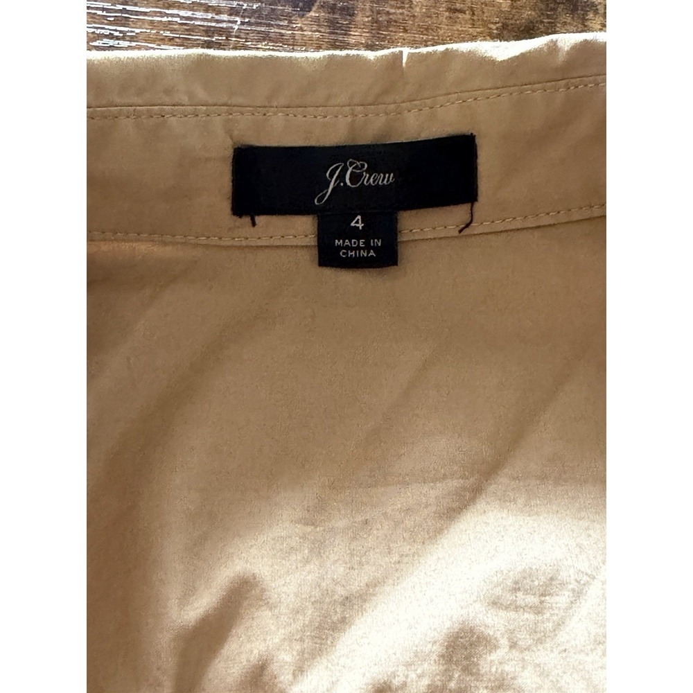 J Crew Draped Twill Shirt Dress Structure Collar Define Waist Britcore 4 capsule - Picture 5 of 8